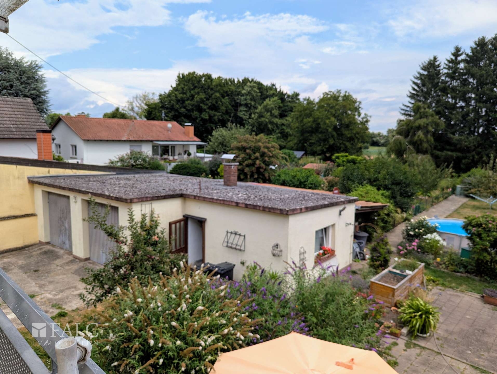 Garage Anbau von oben